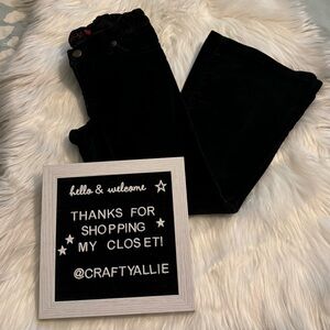 GAP Kids Black Velvet Pants | Girls 5